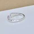 wholesale 925 Sterling Silver Minimalist Cat Paw Ring, Open Adjustable Finger Ring, Small Niche Design, Fashionable and Simple Plain Circle-0-3