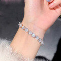 wholesale S925 Sterling Silver Full Diamond Heart Bracelet, New Arrival from Zhuozhifan Jewelry, Fashionable and Elegant in a Mingyuan Style-0-2
