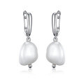 wholesale 925 Sterling Silver Pearl Earrings, Natural Freshwater Pearl Ear Drops, Ins Style Light Luxury Advanced Ear Clips for Women-0-5