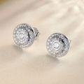 wholesale 925 Sterling Silver Fashion Zircon Earrings High-end European and American Brand Earrings Wholesale-0-1
