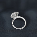 S925 Silver Adjustable Moissanite Cross-Border Hot-Sale Women's Ring-0-1