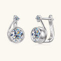 wholesale S925 Sterling Silver Korean-style Instagram Snail Note Moissanite Earrings with Unique Design, D Color Ear Jewelry Wholesale-0-0