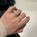 wholesale S925 Sterling Silver Vintage Brushed Single Diamond Ring Minimalist Band Light Luxury Versatile Exquisite Unique Couple Matching Rings Diamond Wedding Ring-0-2