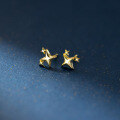 wholesale 925 Sterling Silver Minimalist Korean-style Small and Unique High-end Star-shaped Stud Earrings M05537-0-2