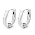 wholesale S925 Sterling Silver French-style Round Hoop Twisted Texture Subtle Detail Creative Design Minimalist Commuter Earrings-0-4