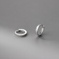 wholesale S925 Sterling Silver Fresh and Sweet Ins Style Small and Exquisite Design Minimalist Circular Ear Clasp M06547-0-4