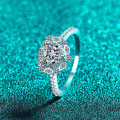 S925 Silver Moissanite Heart Ring for Women, Trendy Gift-0-0