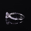 wholesale S925 Sterling Silver Wholesale Moissanite 15 Carat Oval Cut Ring with Certificate, Ins Style-0-3