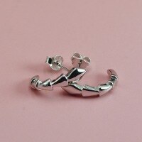 wholesale 925 Sterling Silver New Fashionable Three-Dimensional Geometric Serpent Bone Design Elegant and Minimalist Earrings Gift for Girlfriend-Snake Earrings 925 Silver