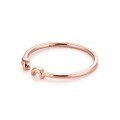 wholesale 9K gold personalized women's ring, 14K rose gold pinky ring, 18K yellow and white gold versatile daily ring for youthful Korean and Japanese styles-0-3