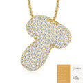 925 Silver Gold-Plated Letter Pendant Choker Necklace for Women-0-49
