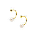 wholesale S925 Silver Pearl Series French Small Hook Earrings, Minimalist Summer Ear Cartilage Stud for Women M01902-0-4