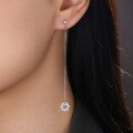 wholesale S925 Sterling Silver Minimalist Fashion Elegant Long Drop Ear Thread for Women, New Autumn Cross-Border Hot-Selling Light Luxury Moissanite Earrings-0-3
