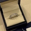 wholesale S925 Sterling Silver Lace-Trimmed Diamond Ring, Elegant, Unique, Delicate, Niche, High-End Stackable Closed Band for Women-0-1