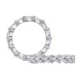 S925 Sterling Silver Sweet Heart-Shaped Zirconia Full Diamond Ring, Cross-Border Clearance Sale-0-3