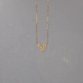 wholesale S925 Sterling Silver Fresh and Sweet Ins Style Niche Design Full Diamond Heart Necklace Y01647-0-3