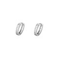 wholesale S925 Sterling Silver Roman Earrings for Women, Minimalist Luxury High-End Hoop Earrings, Valentine's Day Simple Ear Clasp Jewelry-0-4