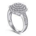 wholesale S925 Sterling Silver Women's Zirconia Full Diamond Row Ring, Light Luxury High-End Silver Jewelry, Cross-Border Wedding Ring for Women, European and American Style-0-4