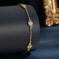 wholesale 925 Sterling Silver Evil Eye Bracelet Light Luxury High-End with Zircon Inlaid Chain Cross-Border Europe and America Summer Jewelry-0-1