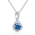 S925 Silver Moissanite Infinity Pendant Necklace-0-12