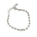 wholesale S925 Sterling Silver ST162 Korean Style Geometric Bead Bracelet for Women, Minimalist Versatile Lucky Charm Beaded Chain Accessory-0-4