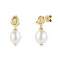Metal Classic Princess Pearl Zircon Earrings, Cross-Border Best-Seller-0-19