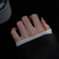 wholesale S925 Silver Nalan Women's Fashion Woven Ring Wave Silver Ring Open-Ended Tail Ring Jewelry J0287-0-3