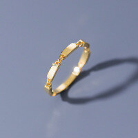 wholesale S925 Sterling Silver Geometric Interlocking Ring Korean Style Fashion Commuter Ins Wind Niche Accessory R02068-Silver S925 Silver Ring US 6