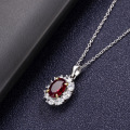 wholesale S925 Sterling Silver High Carbon Diamond Flower Collarbone Necklace, Luxurious and Gorgeous, Premium Royal Retro High-End Banquet Necklace-0-1
