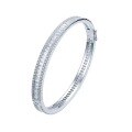 wholesale S925 Sterling Silver True Love High-End Custom T-Square Prong Setting Bracelet with Full Refraction Arrangement, Luxuriously Set with Heavy Workmanship Exquisite and Advanced Silver Bracelet-0-4