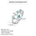 wholesale S925 Sterling Silver Zodiac Birthstone Ring For Women, New Fashion Minimalist Design-0-34