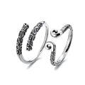 wholesale S925 Sterling Silver Retro Jingu Classic Couple Rings Black Myth Wukong Internet-famous Unisex Rings-0-4