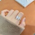wholesale S925 Sterling Silver Butterfly Ring for Women, Small and Exquisite, Light Luxury, Elegant and Versatile with a High-End Feel, Adjustable Index Finger Ring-0-2