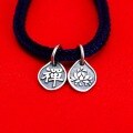 wholesale 925 Sterling Silver Retro Buddhist Zen Lotus Pendant DIY Handmade Braiding Cord Material National Trend Phone Lanyard Accessory-0-1