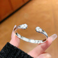 wholesale 999 Sterling Silver Bracelet for Big Kids, Girl Student's Birthday Gift with Design Sense-0-1