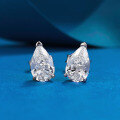 wholesale S925 Silver High-Carbon Diamond Pear-Cut Simulated Diamond Teardrop Earrings for Women Sparkling Earrings Women's Style-0-0