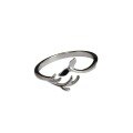 wholesale 925 Sterling Silver Whale Deer This Life Has You Ring, Open Adjustable, Niche Design, Minimalist, Student Valentine's Day Premium Gift-0-4