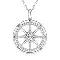 S925 Sterling Silver Four Leaf Clover Pendant Necklace, Wholesale-0-10