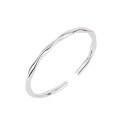 wholesale 999 Sterling Silver Möbius Ring Bracelet for Women, Minimalist Luxury Small-Loan Design, Exquisite Solid Pure Silver Youthful Style Silver Bangle-0-4