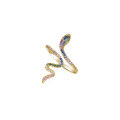 wholesale 925 Sterling Silver Micro-set Color Zircon Snake Ring, Women's Unique DesignOpen Adjustable Ring-0-4