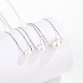 wholesale 925 Sterling Silver Sweet and Freshwater Pearl Beaded Necklace, Niche Design Luxury Collarbone Chain Live Streaming Wholesale Source-0-5
