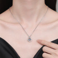 S925 Sterling Silver Moissanite Women's Pendant Necklace-0-2