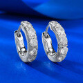 wholesale S925 Silver Row Diamond Ear Hoop for Women, New Design by MuJing Jewelry, Hot-Selling Cross-Border Item on AliExpress and Wish-0-1