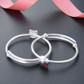 wholesale S999 Sterling Silver Cute Kitten Pattern Adjustable Infant Bracelet for Wholesale-0-3