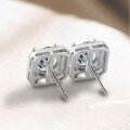 wholesale 925 Sterling Silver Cross-Border New Square Small Elegant Wind Earrings for Women, High-End Fashion, Korean Style, Ins Style, Niche, and Elegant-0-2