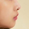wholesale 925 Sterling Silver L-shaped Heart & Star Nose Ring For Women-0-3