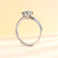 wholesale Metal material first, one-carat D-color moissanite ring for women,,,, gift for girlfriend, jewelry wholesale-0-3