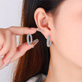 S925 Sterling Silver Moissanite Stud Earrings, Wholesale Cross-Border Hot Style-0-2