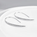 wholesale S925 Sterling Silver New European and American Minimalist Long Earrings Wholesale-0-5