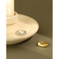 wholesale S925 Sterling Silver 194 Korean Version Ins Small Design Irregular Smooth Openable Ring for Female Students-0-1